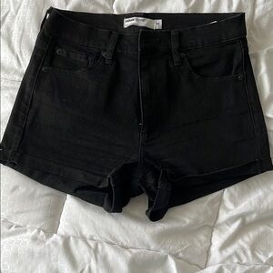 Black Denim Shorts